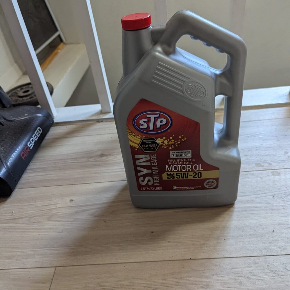 STP High Mileage Full Synthetic Engine Oil 5W-20 – 5 Quart Partial Use